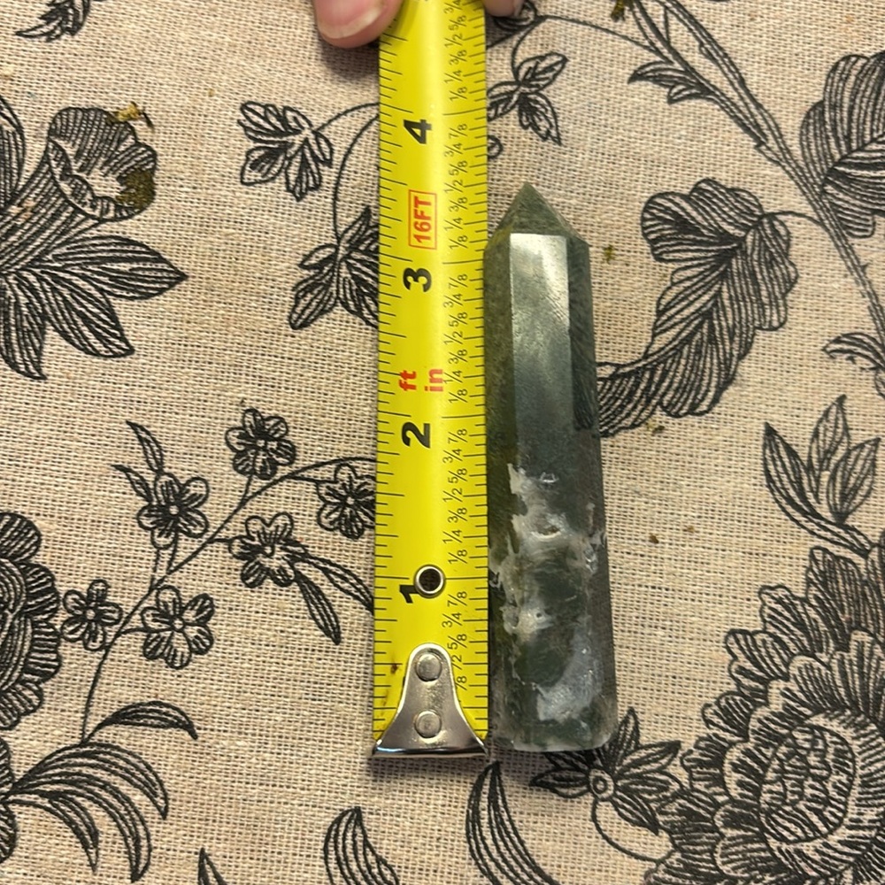 Moss Agate Tower 3 1/5”